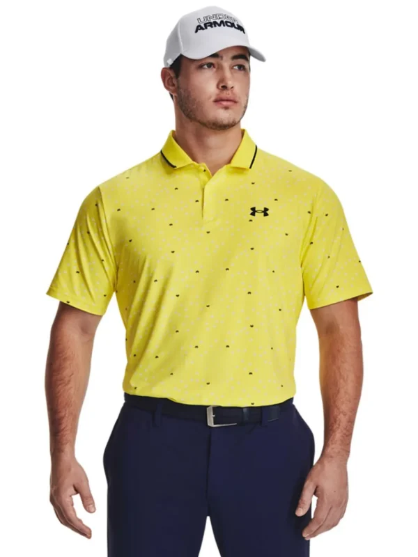 Men Under Armour Shirts< Iso-Chill Edge Polo - Starfruit/White