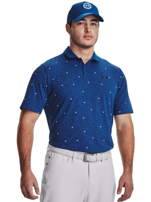 Men Under Armour Shirts< Iso-Chill Edge Polo - Blue Mirage/Midnight Navy