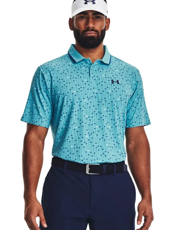 Men Under Armour Shirts< Iso-Chill Edge Polo - Glacier Blue/Blue Mirage