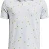 Kids Under Armour Shirts< Jr Boys Performance Print Polo - White