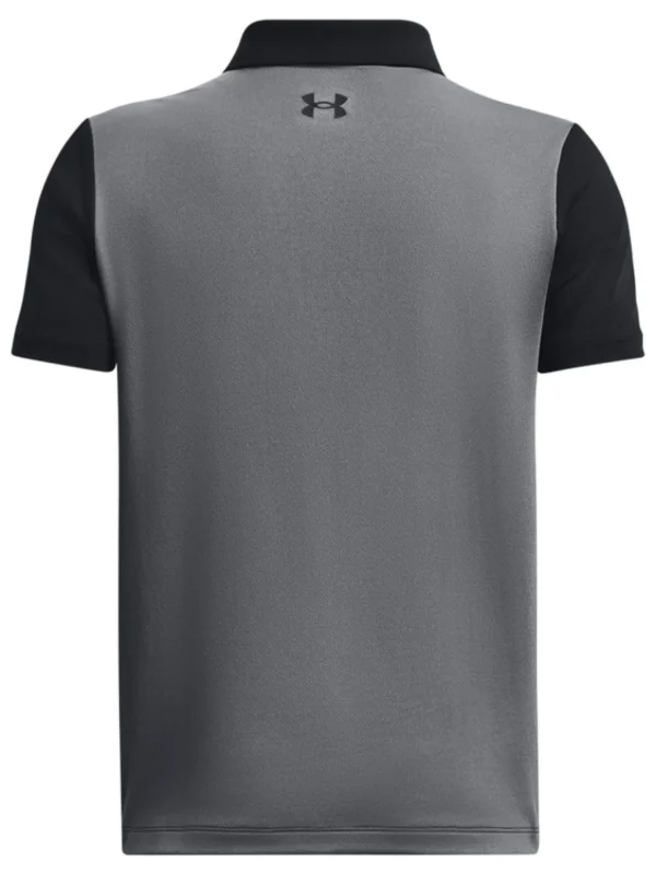 Kids Under Armour Shirts< Jr Boys Performance Colour Block Polo - Black