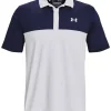 Men Under Armour Shirts< Performance 3.0 Colourblock Polo - White/Midnight Navy