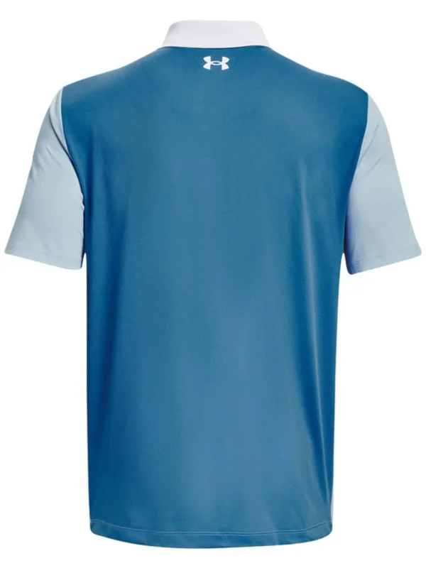 Men Under Armour Shirts< Performance 3.0 Colourblock Polo - Blizzard/Cosmic Blue