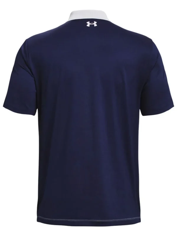 Men Under Armour Shirts< Performance 3.0 Colourblock Polo - White/Midnight Navy