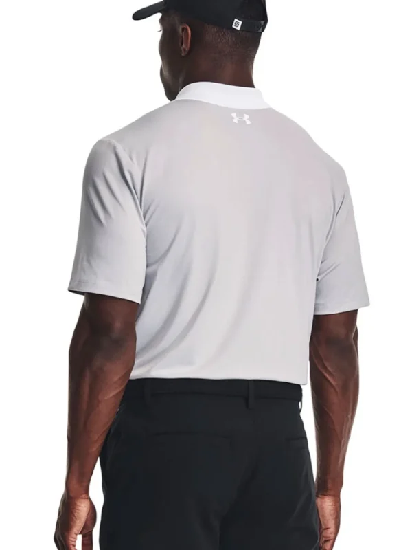 Men Under Armour Shirts< Performance 3.0 Colourblock Polo - White/Halo Grey