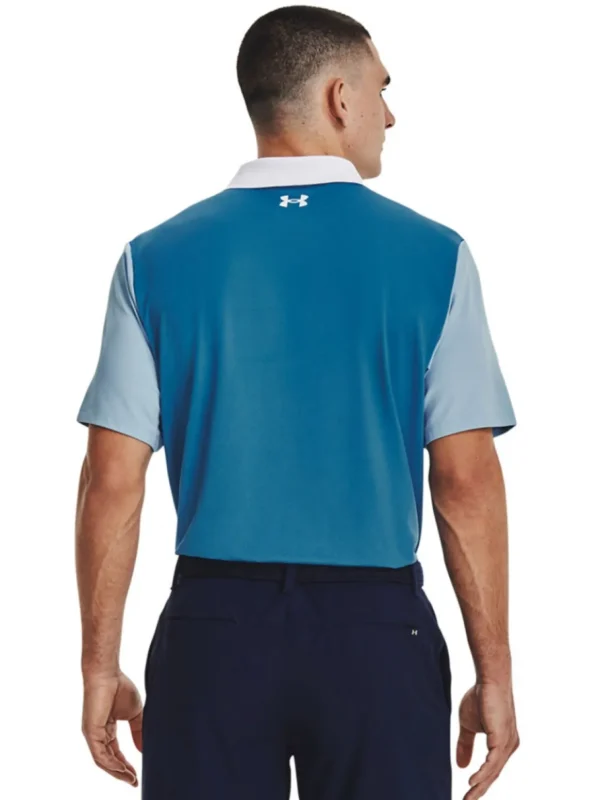 Men Under Armour Shirts< Performance 3.0 Colourblock Polo - Blizzard/Cosmic Blue