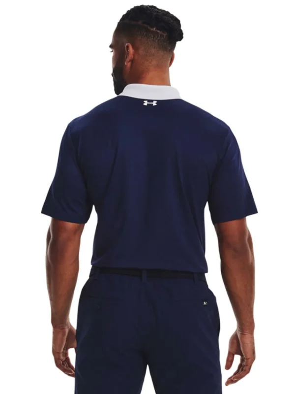 Men Under Armour Shirts< Performance 3.0 Colourblock Polo - White/Midnight Navy