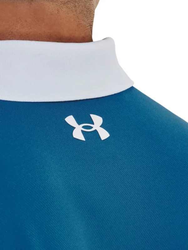 Men Under Armour Shirts< Performance 3.0 Colourblock Polo - Blizzard/Cosmic Blue