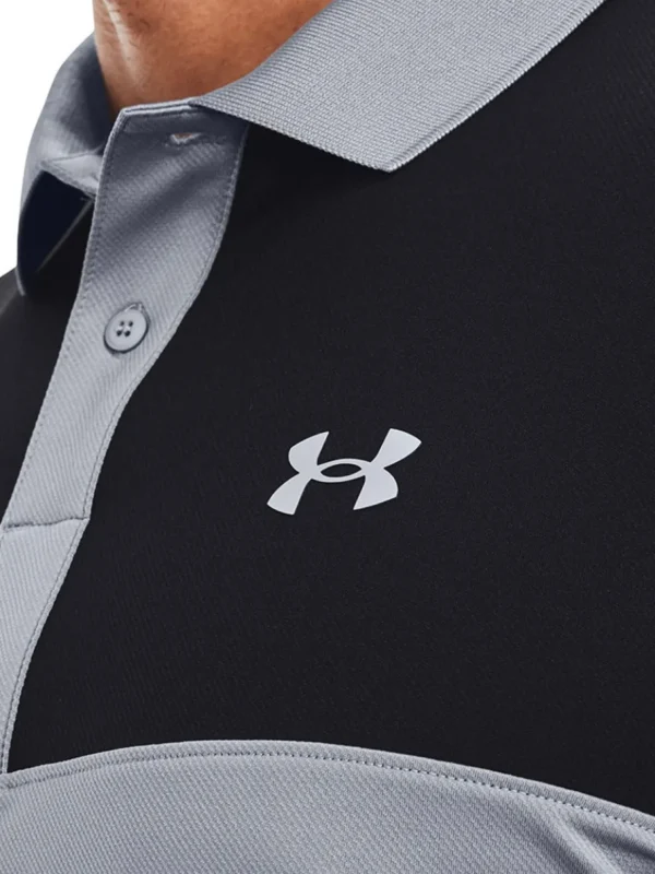 Men Under Armour Shirts< Performance 3.0 Colourblock Polo - Steel/Black