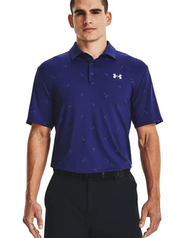 Men Under Armour Shirts< Playoff 3.0 Printed Polo - Sonar Blue/Blue Foam