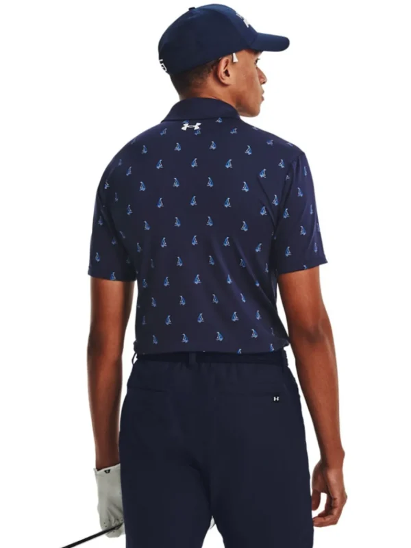 Men Under Armour Shirts< Playoff 3.0 Printed Polo - Midnight Navy/White