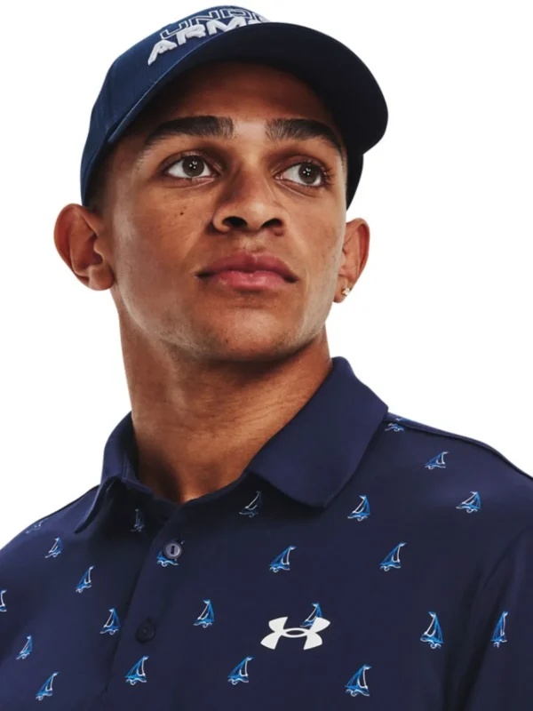 Men Under Armour Shirts< Playoff 3.0 Printed Polo - Midnight Navy/White