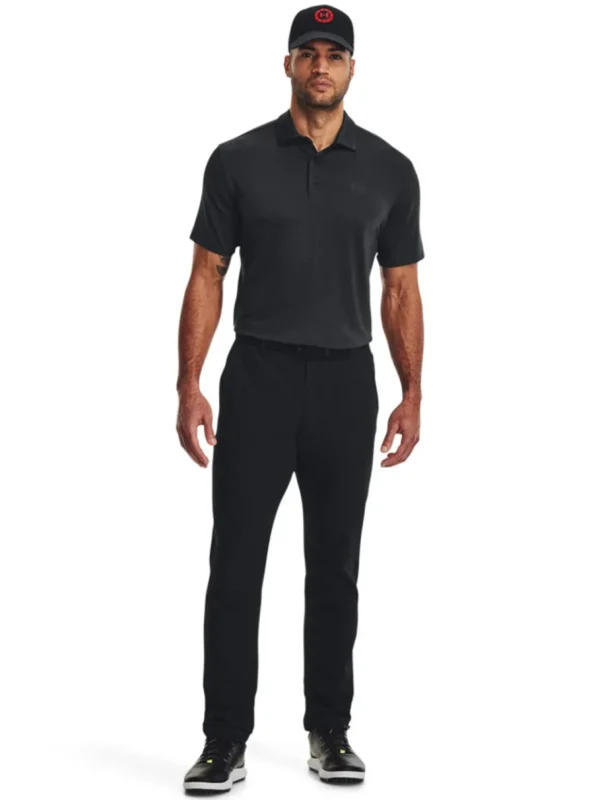 Men Under Armour Shirts< Playoff 3.0 Stripe Polo - Black/Pitch Grey