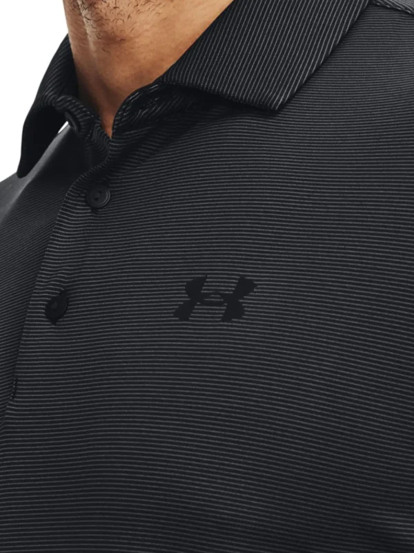 Men Under Armour Shirts< Playoff 3.0 Stripe Polo - Black/Pitch Grey