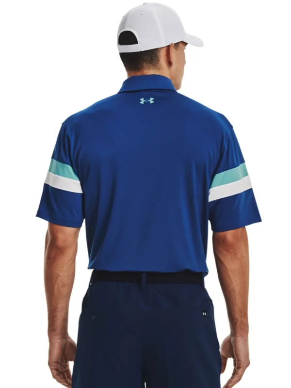 Men Under Armour Shirts< T2G Blocked Polo - Blue Mirage/White/Blue