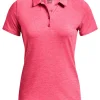 Women Under Armour Shirts< Women'S Playoff Polo - Perfection/Pink Shock