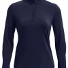 Women Under Armour Jumpers< Women'S Playoff 1/4 Zip - Midnight Navy/Metallic Silver