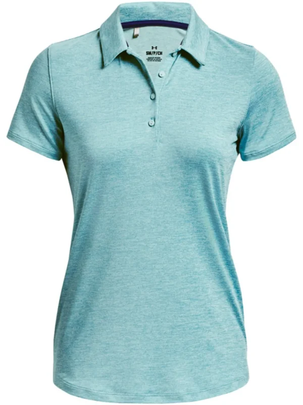 Women Under Armour Shirts< Women'S Playoff Polo - Blue Foam/White