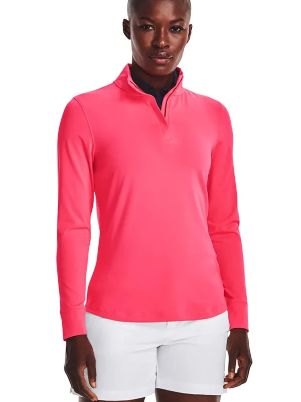 Women Under Armour Jumpers< Women'S Playoff 1/4 Zip - Pink Shock/Metallic Silver