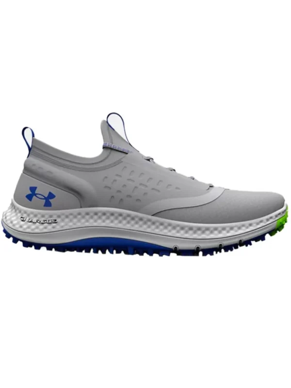 Kids Under Armour Junior Golf Shoes< Youth Charged Phantom Sl Golf Shoes - Mod Grey/Royal